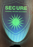 papier securise guilloche ecusson visibles uv oeil nu